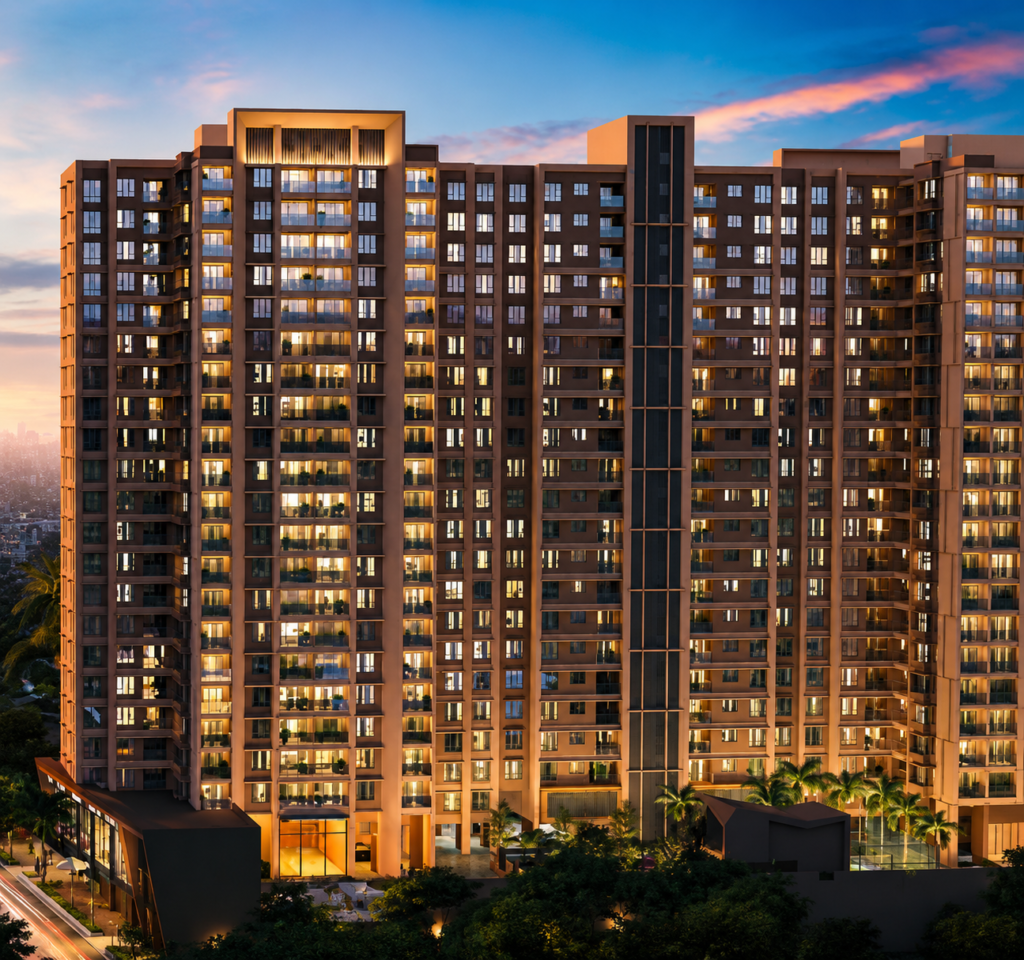 Vision 24 Degree offers premium 3 & 4 BHK homes at Wadmukhwadi with BRT Road connectivity, luxury amenities, spacious layouts, secure gated living, and excellent investment potential in North Pune’s rapidly growing residential market.