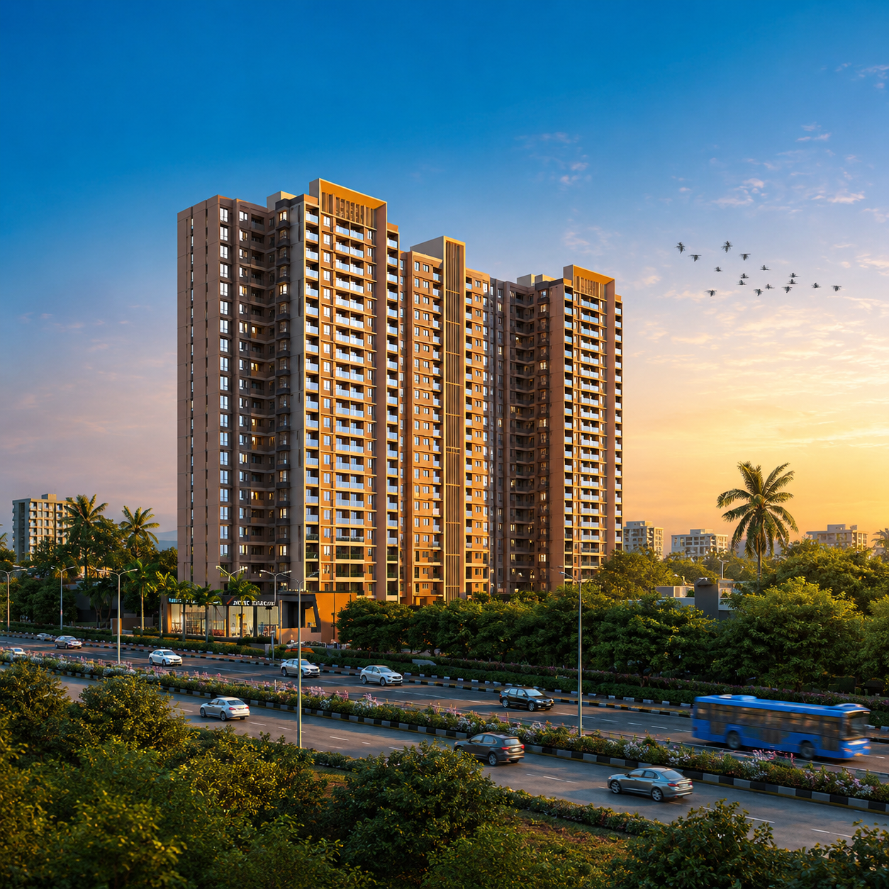 Vision 24 Degree offers premium 3 & 4 BHK homes at Wadmukhwadi with BRT Road connectivity, luxury amenities, spacious layouts, secure gated living, and excellent investment potential in North Pune’s rapidly growing residential market.